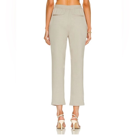 NWT Jonathan Simkhai- Violet Vegan Leather Track Pant. Size M - Picture 3 of 12